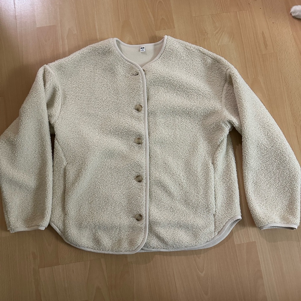Cream Button-Up Women's Jacket